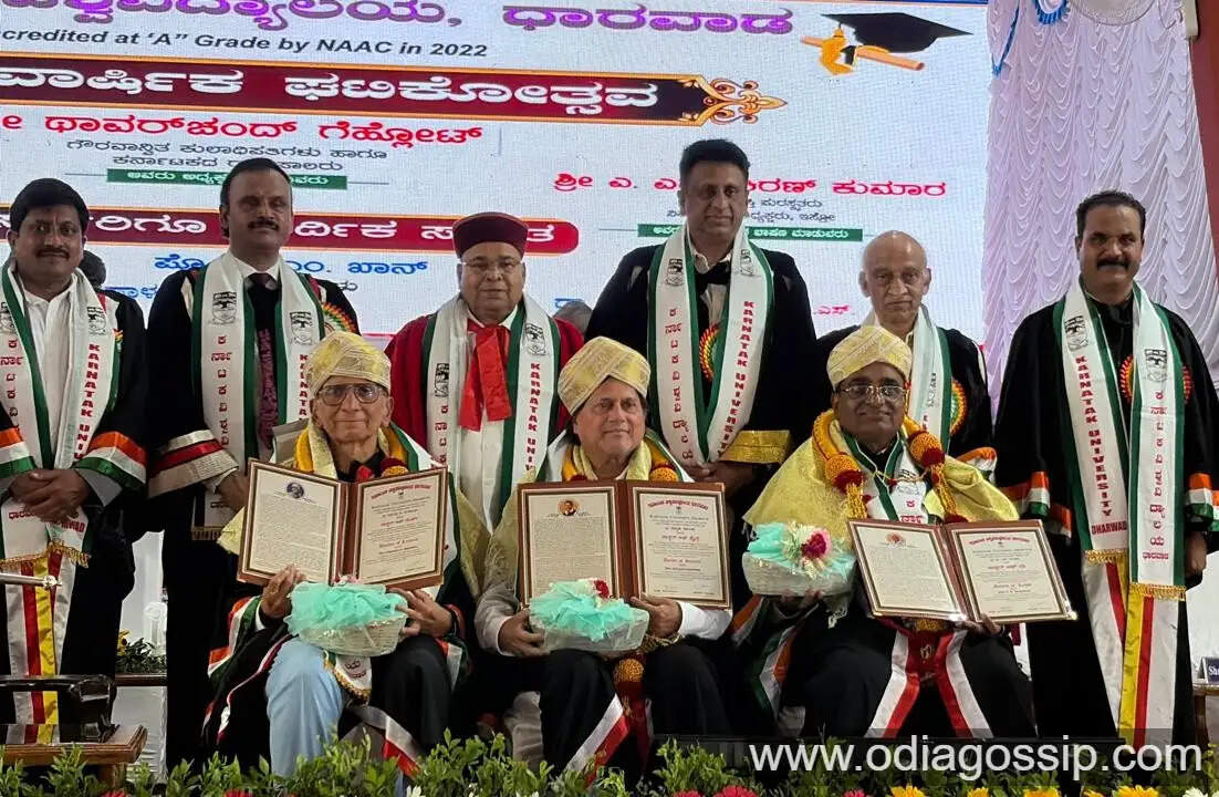 Achyuta Samanta Conferred Honorary Doctorate by Karnataka University Dharwad