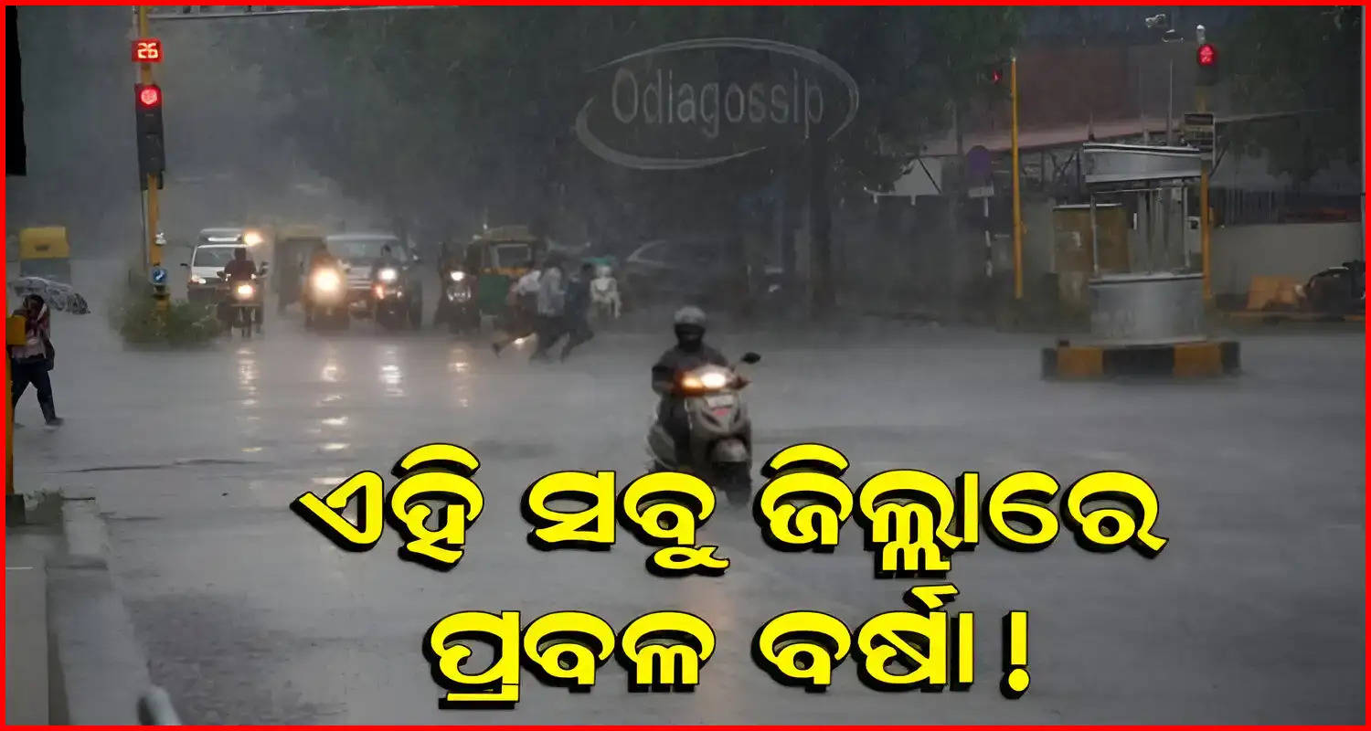 Rain likely in several districts of Odisha for 2 days