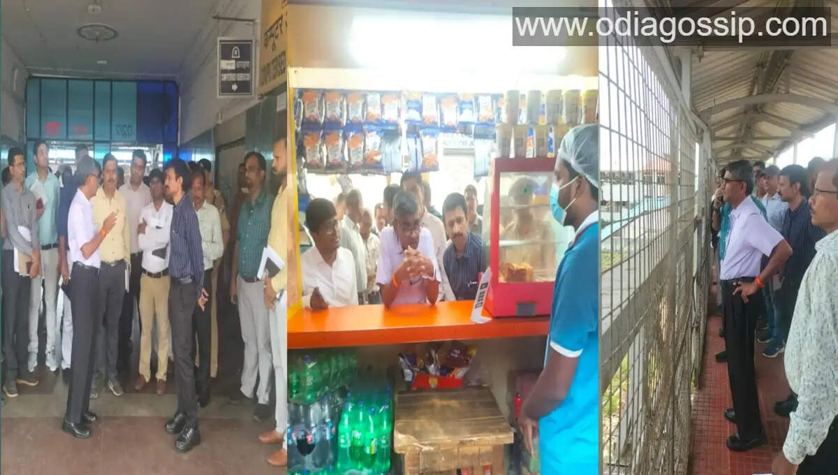 East Coast Railway General Manager Inspects Khurda Road Railway Station
