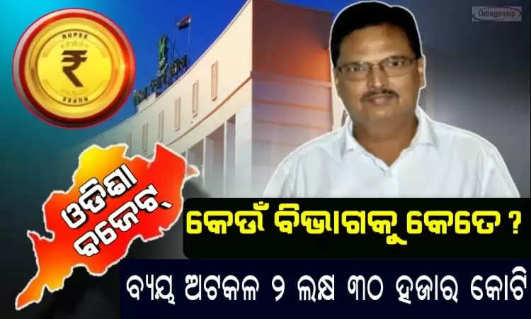 Odisha Budget 2023-2024 which department gets what amount