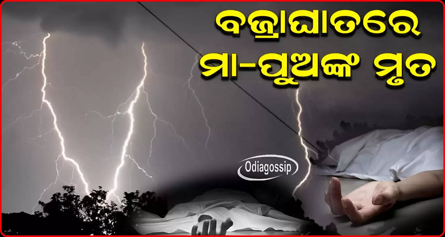 Mother and son die due to lightning strike in Odishas Kendrapara