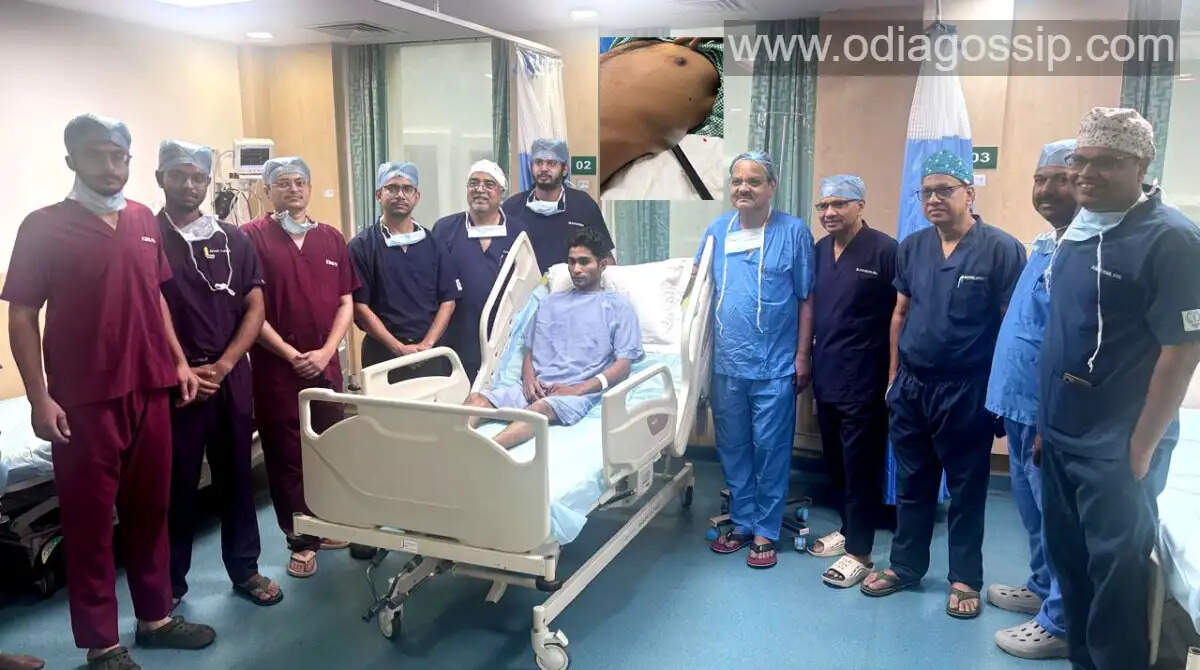 Youth was pierced by an arrow in his chest KIMS doctor gave him a new life