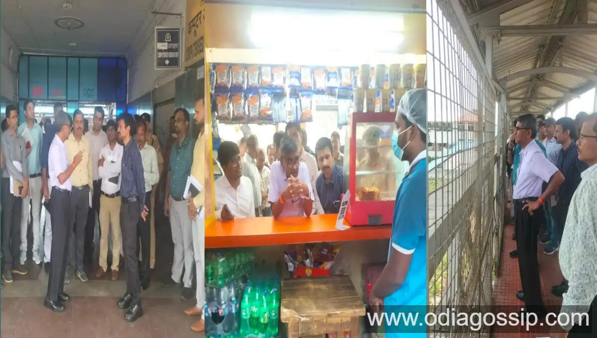 General Manager of East Coast Railway inspected Khurda Road Station gave importance to passenger facilities and security arrangements
