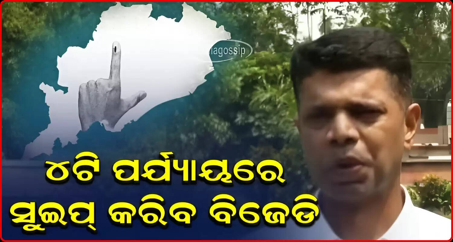 BJD Will Win 24 Of 28 Seats In 1st Round Elections In Odisha said V K Pandian